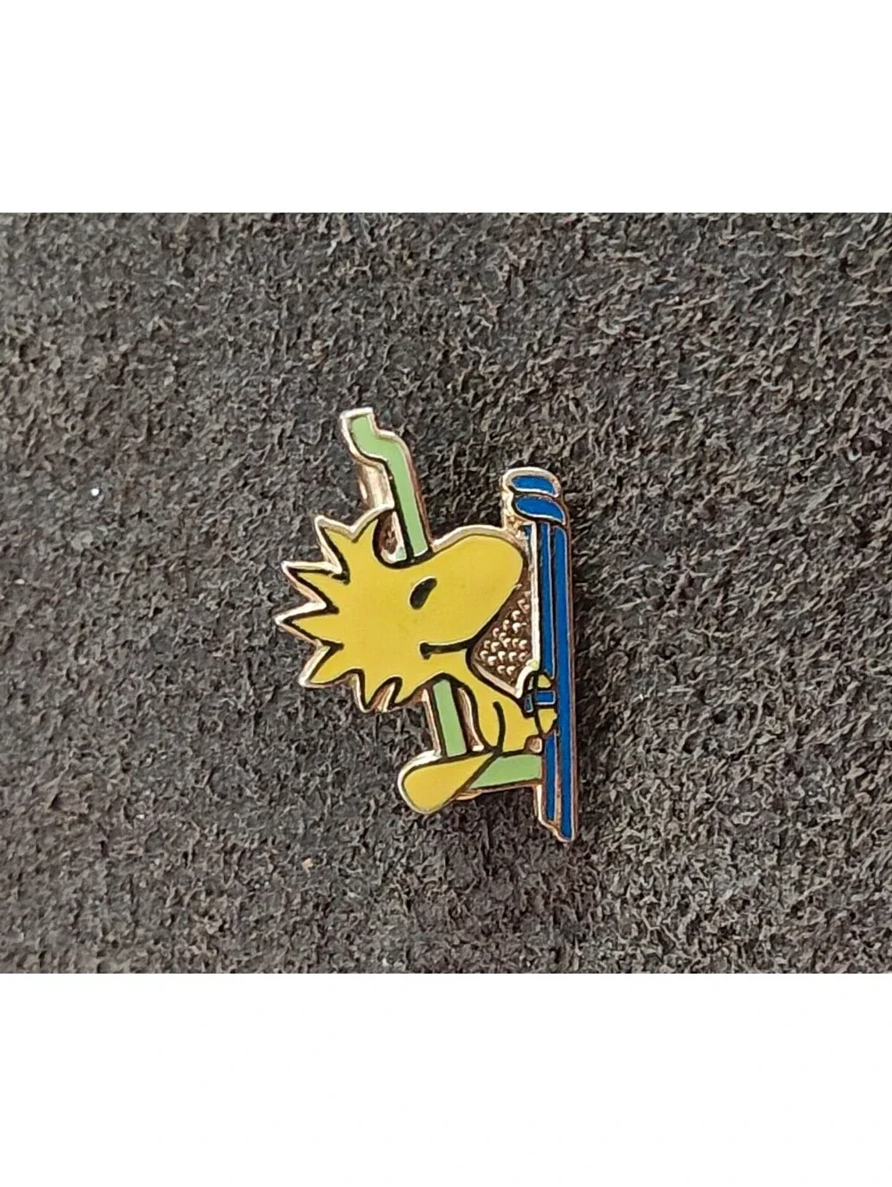 1970s Peanuts Woodstock Riding a Ski Lift.